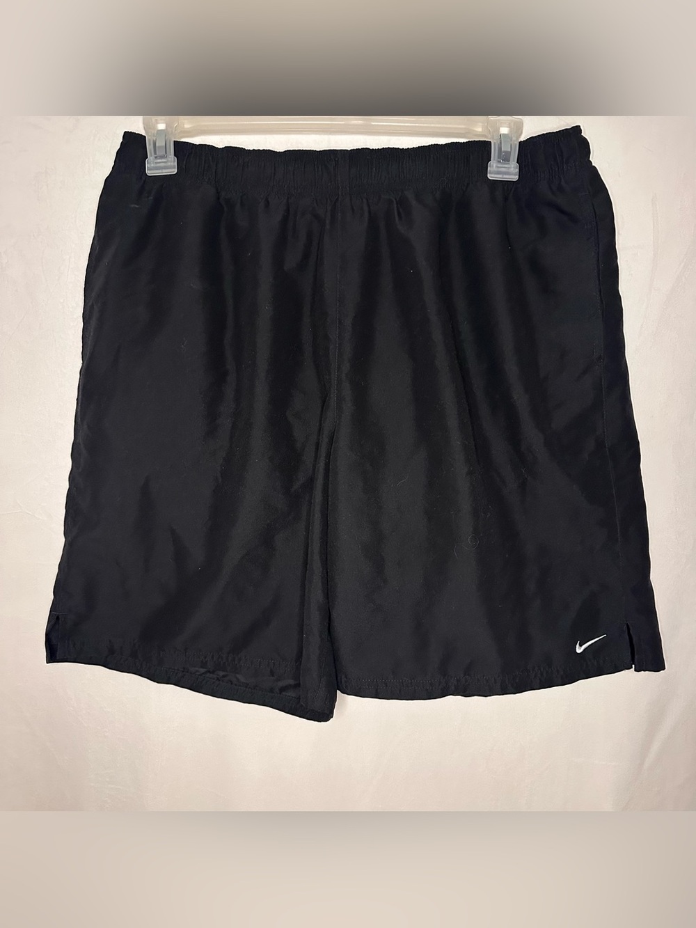 Nike Black Board Shorts Swim Trunks Front Pockets XL Beach Surf Summer Vacation